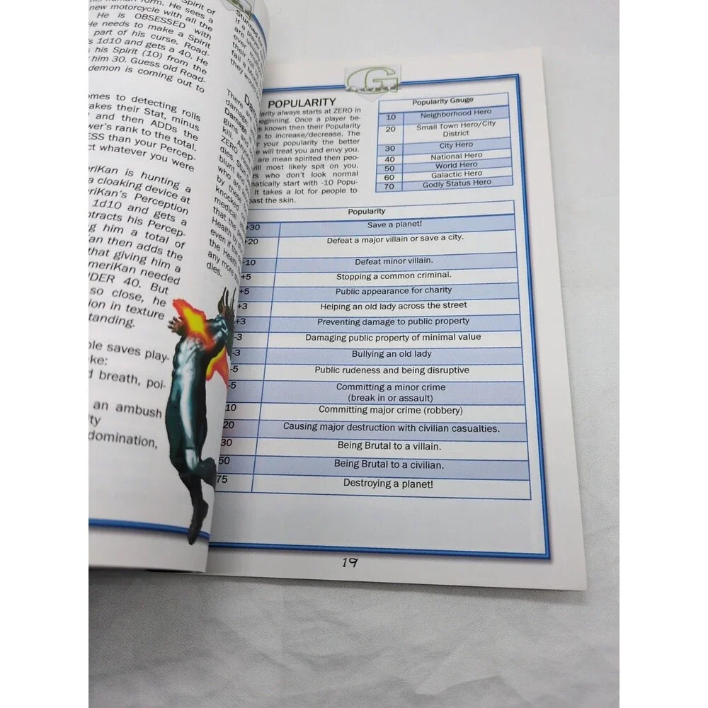 G Core The Super Hero Role-Playing System Book
